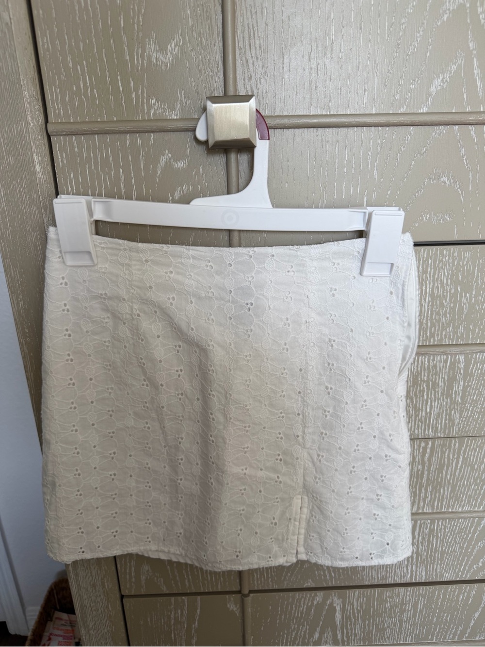 Forever 21 White Eyelet Mini Skirt